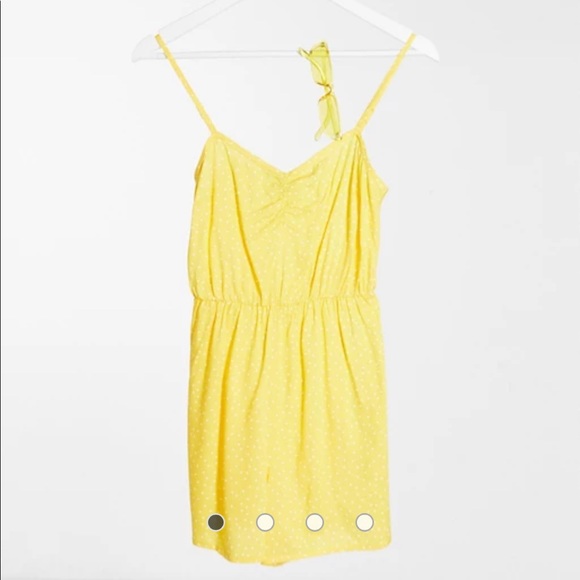 ASOS Miss Selfridge romper in ochre spot - Picture 1 of 4